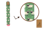 BARTLEBY® FUNKY WELLY SOCK 4-8 COUNTRY SHEEP